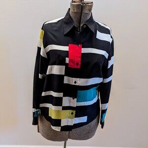 Ellen Tracy Women's Modern Long Sleeved Shirt 10P